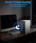 Plug Straight Into Legit Heavy Duty Storage With This Nine Bay External Hard Drive Enclosure featuring Smart Power-Saving on desktop.