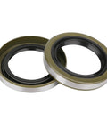 4 Pack Trailer Axle Hub Grease Seals 1.719 In ID X 2.565 In OD With 4 Cotter Pins For 3500 Lb Spindles 5 Lug EZ Lube Fits Dexter 171255TB