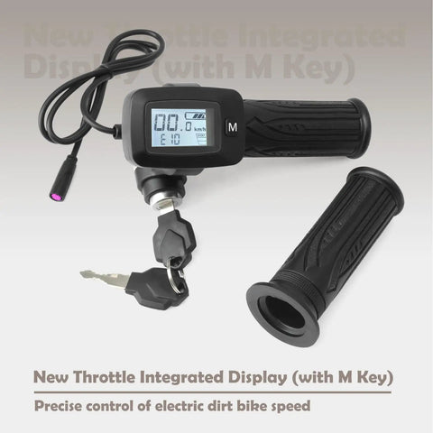 48V Throttle With M Key Button Replacement For Tutti Soleil 01 Electric Dirt Bike Off Road Upgrade
