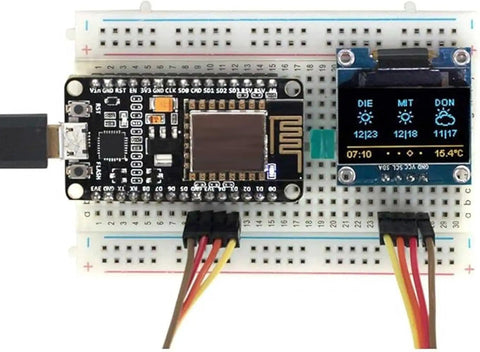 Electronics Starter Kit With WiFi Development Board And DHT11 Temperature Humidity Sensor, 1.3 Inch OLED Display 128x64