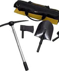 All Terrain Recovery Tool Kit For Jeeps With Beefy Heavy Duty Canvas Bag 4 Piece Set Including Shovel Hammer Axe And Pickaxe