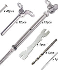 Stainless Steel Cable Railing System Kit With Adjustable Angle Hardware For Three Sixteenth Inch Cable Railing Marine Grade T316