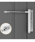 Adjustable Aluminum Door Closer With Spring Action Soft Close Fireproof Safety Built To Last Aluminum Alloy Construction