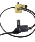 Hydraulic Front Brake Caliper Assembly For 50cc 70cc 90cc 110cc 125cc Pit Bikes Off Road Dirt Bikes With Seven Eighths Inch Handlebars Gold