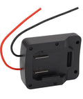 Battery Adapter For Parkside X20V Team 20V Tools With 18V Conversion Kit And PTFE Wire, back view with output wires