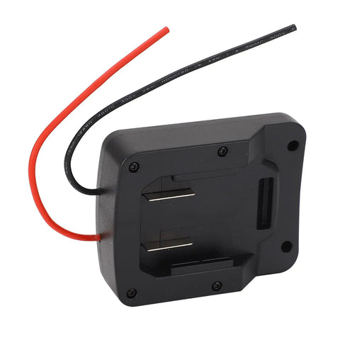 Battery Adapter For Parkside X20V Team 20V Tools With 18V Conversion Kit And PTFE Wire, back view with output wires
