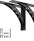 Heavy Duty Shelf Brackets Set Of 2 16 By 12 Inch 1100 Lbs Max Load Rustproof Die Cast Alloy Mantel Brackets With Mounting Hardware