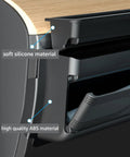 Dashboard Organizer For Tesla Model Y And Model 3 Left Side Dash Storage Box shown with soft silicone and ABS materials