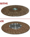 Rotating Lazy Susan Glass Turntable For Dining Tables With Aluminum Base 360 Degree Spin No Slip Bearing Quiet Durable 90cm Serving Tray top and bottom view