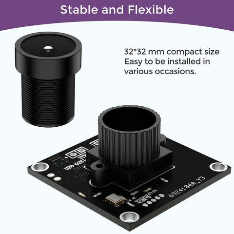 32x32mm Dope High Speed Global Shutter USB Camera Module with OV9281 Mono Sensor and detachable lens
