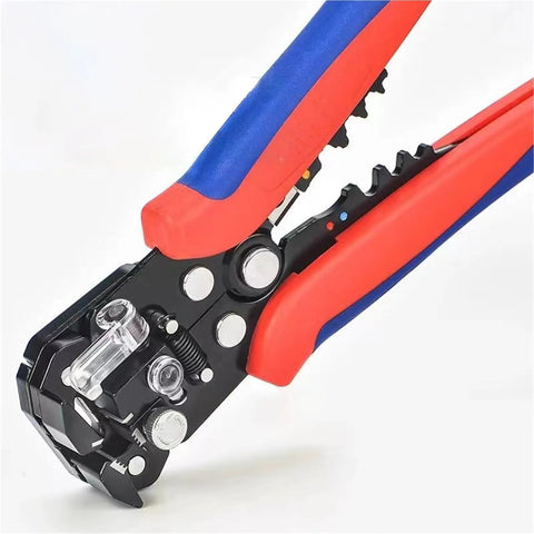 Heavy Duty Automatic Wire Stripper And Cable Cutter Tool multifunctional electrician pliers close-up with ergonomic handles.