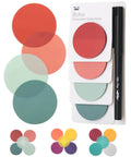 Round Transparent Sticky Notes You Can Totally Use 1.8 Inch 4 Pads With 200 Sheets And Quick Dry Fine Tip Pen Easy Peel Water Resistant And Clean Removal For Bible Journaling And Daily Planning