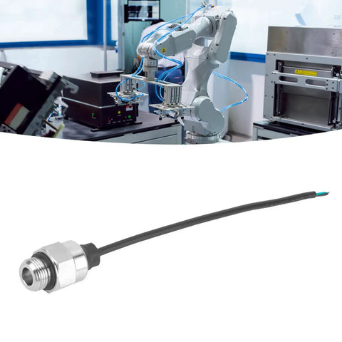 High Precision Pressure Sensor Transducer For Water Oil Fuel And Air, 1/8 Inch NPT Thread, Stainless Steel Construction, Analog Output, 100 PSI