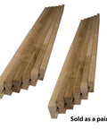 Heavy Duty Soft Maple Table Slide Set Built Like A Tank For Quick Room Flex Extends Forty Eight Inches Straight To A Full One Twenty Inch Spread showing two-piece maple slider set.