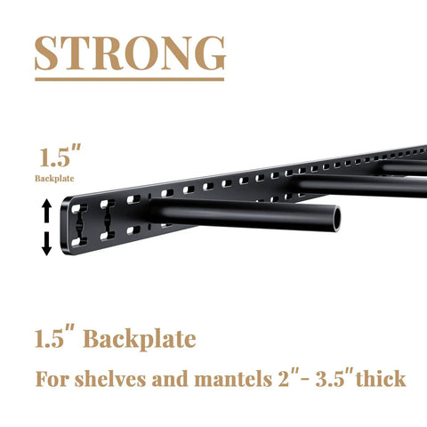 Heavy Duty Floating Shelf Brackets Set Features Hella Strong Hidden Wall Mount Hardware With Easy Peasy Drill Jig And All The Right Tools For A No Sweat Wood Board Install