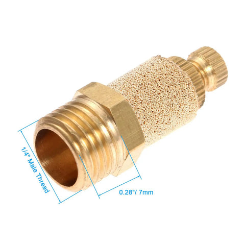 10 Pack 1/4 Inch Brass Pneumatic Mufflers To Quiet Down Loud Air Compressor Hiss Top Shelf Exhaust Silencer Filter With Bulletproof Build And Smooth Flow Control For Shop Gear