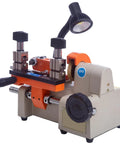 Compact 110V Metal Cutting Machine With 120W Power And Pure Copper Motor, Durable Build, Lightweight And Easy To Move, Includes Two Year Service, Perfect For Precise Metal Cutting At Home Or Workshop, shown with adjustable arm and clamps.