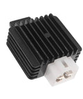 Complete Ignition Coil Kit With Wiring Harness CDI Stator for Motorcycle ATV black component with plastic connector plug.