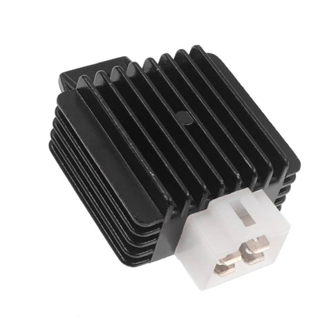Complete Ignition Coil Kit With Wiring Harness CDI Stator for Motorcycle ATV black component with plastic connector plug.