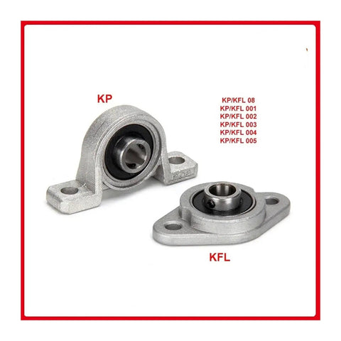 Rock Solid Zinc Alloy Pillow Block Bearing With Seat Mount For 8 10 12 15 17 30 35Mm Shafts Kp Kfl For Motors Ensures Smooth Power Pros Approved For Heavy Loads In Workshops Where Reliability Keeps Work Moving Today. KP/KFL pillow block bearing, zinc alloy, for motor shafts