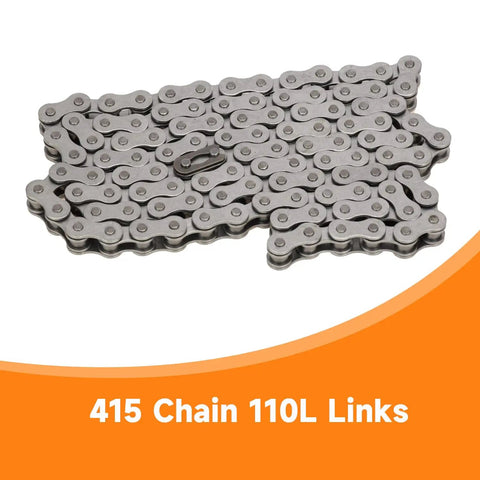 415 Chain 110L Links Beefed Up Heavy Duty Dirt Bike Chain For 2 Stroke Engines 49cc 60cc 66cc 80cc Motorized Bicycles Kit