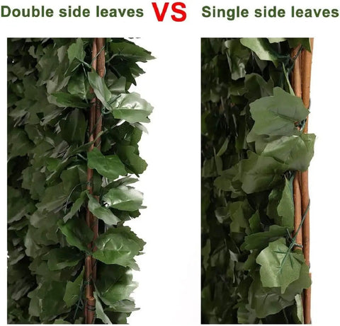 Expandable Fence Privacy Screen For Balcony And Patio With Double Sides Faux Ivy Fencing Panel comparison