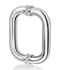 Six Inch Center To Center Glass Shower Door Handle Fits One Quarter To One Half Inch Thick Glass Brushed Nickel Finish Easy DIY Install on glass door