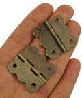 Miniature Butterfly Hinge Set For Dollhouses And Tiny Boxes Gold Silver Bronze 29mm X 27mm 10Pcs Or 20Pcs Cabinet Door Jewelry Box Hardware