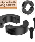 4pc Steel Shaft Collars For Office Chair Sagging Fixes Stops Sinking If Cylinders Break No More Sitting Squatting Save Dough On New Gear And Restore Your Ride Comfortably Today Plus Heavy Duty Hardware. black steel split shaft collar with fixing screws for office chair cylinder