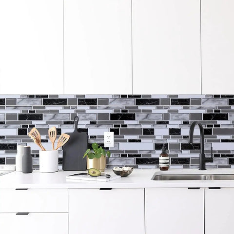 Peel And Stick Backsplash Wallpaper For Kitchen And Bath 11.8 Inches Wide And 196.8 Inches Long Thickened Oil Proof And Heat Resistant
