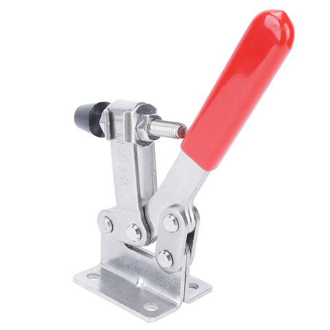 Horizontal Toggle Clamp Stainless Steel 500 lb Holding Capacity For Welding And Positioning With Arrow Storage Case Pro Grade Heavy Duty