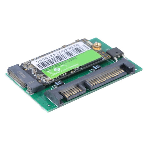 64GB Half Slim SSD Internal Solid State Drive for Laptop and Desktop Replacement Upgrade with Quick Boot Times, Faster App Launch, Low Power Consumption, And Quiet, Reliable Performance, angled view
