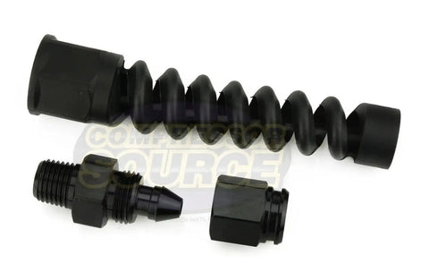 Pro Air Hose Reusable Fittings Three Eighth Inch Field Repairable Aluminum for quick onsite repairs, black components