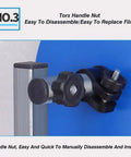 Torx handle nut for Heavy Duty Tabletop Bubble Wrap Dispenser, easy to disassemble and install on galvanized rack.
