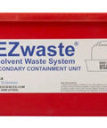 Red Secondary Containment Tray For Lab Carboys 1 L To 10 L EZwaste Containers Spillproof Basin Safety Tray, label shown