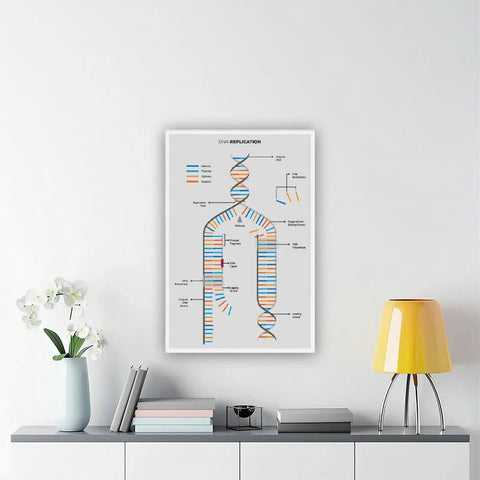 Dope City Map Canvas Wall Art Print Premium Quality Cityscape Scenery Landscape Decor with DNA artwork in a modern setting