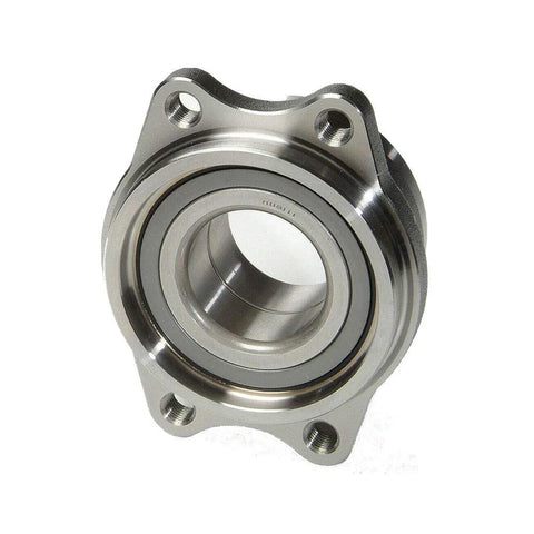 Front view of rear wheel hub bearing module pair for Mitsubishi Eclipse AWD 1995 to 1999 Lancer Evolution