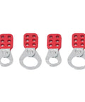 Lockout Hasp With 6 Hole Design For Industrial Gear Galvanized Steel With Nylon PA Handle 1 In And 1.5 In Jaw Padlockable Guard