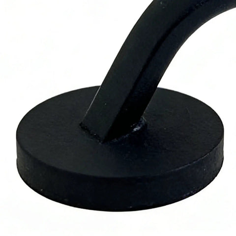 Sleek Aluminum Fridge Door Handle With Self Adhesive Mount No Drill Needed For Easy Kitchen Appliance Upgrade And Rental Friendly Installation, close-up of handle base.