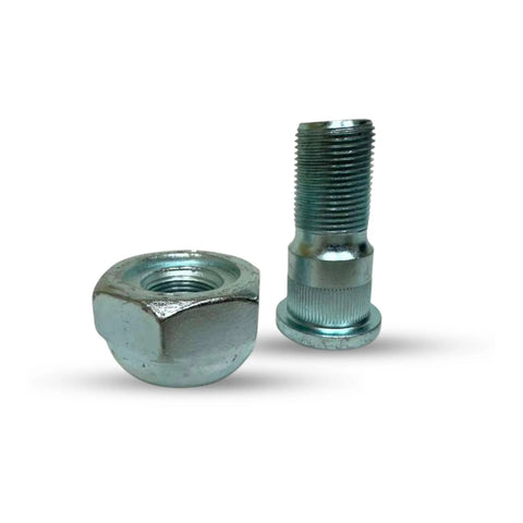 Premium Wheel Nut And Stud Kit For Isuzu NPR NQR NRR Trucks Fits 4BD2 Engines 1995-2025 Front Right Side M20x1.5 Bolts Heavy Duty Replacement Parts, steel nut and stud