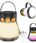 Beastly Bright 1500 Lumen Solar Panel Charging Camping Lantern With 8 Lighting Modes Waterproof Emergency Power Bank 7500mAh