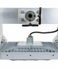 Heavy Duty Solar Led Area Light 150W Hazardous Location C1d2 C2d1 Certified Slip Yoke Mount front view with cable.