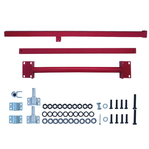 660 Pound Wall Mount Jib Crane With 47 Inch Reach And 180 Degree Rotation, Beefy Heavy Duty Steel Construction parts assembly
