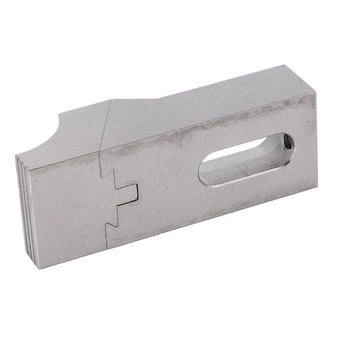 Low Profile Side Clamp Vises Hardened S136H Mold Steel Toe Clamps With Heavy Duty M8 Grip For CNC Milling Workholding Tight Space Jobs and Precision Machining Projects, side view, durable steel construction.