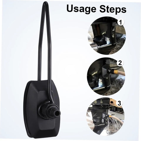 Boat Motor Flusher Outboard Engine Cleaner Accessory For Fresh Water Cooling with marine grade frame and hose attachment