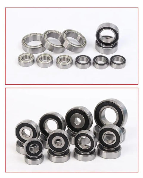 Set of 10 6304 Deep Groove Ball Bearings 20x52x15mm 2RS Double Shield Chrome Steel, for machinery and hobby robotics projects