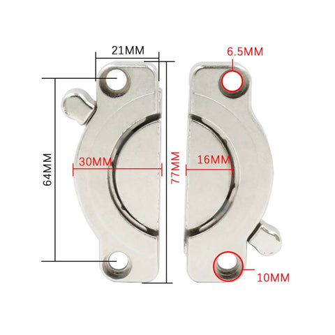 Sturdy Zinc Alloy Cabinet Hinges Table Connector For Furniture No Fuss Install With Screws Lightweight Desk Bracket