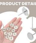 Extra Long Hardcore Upholstery Nails With Bulletproof Hold And Flat Head Furniture Tacks For Sofa Wood Trim Craft Projects Large Metal Push Pins Silver Finish Set held in hand