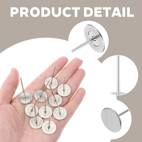 Extra Long Hardcore Upholstery Nails With Bulletproof Hold And Flat Head Furniture Tacks For Sofa Wood Trim Craft Projects Large Metal Push Pins Silver Finish Set held in hand