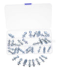 Heavy Duty Petal Expansion Screw Set M4 M5 M6 Built To Last Metal Expansion Bolts For Hollow Wall Plasterboard Installations, Secure Fastening For Furniture Assembly, DIY Projects, And Home Repairs, assorted metal bolts in storage case